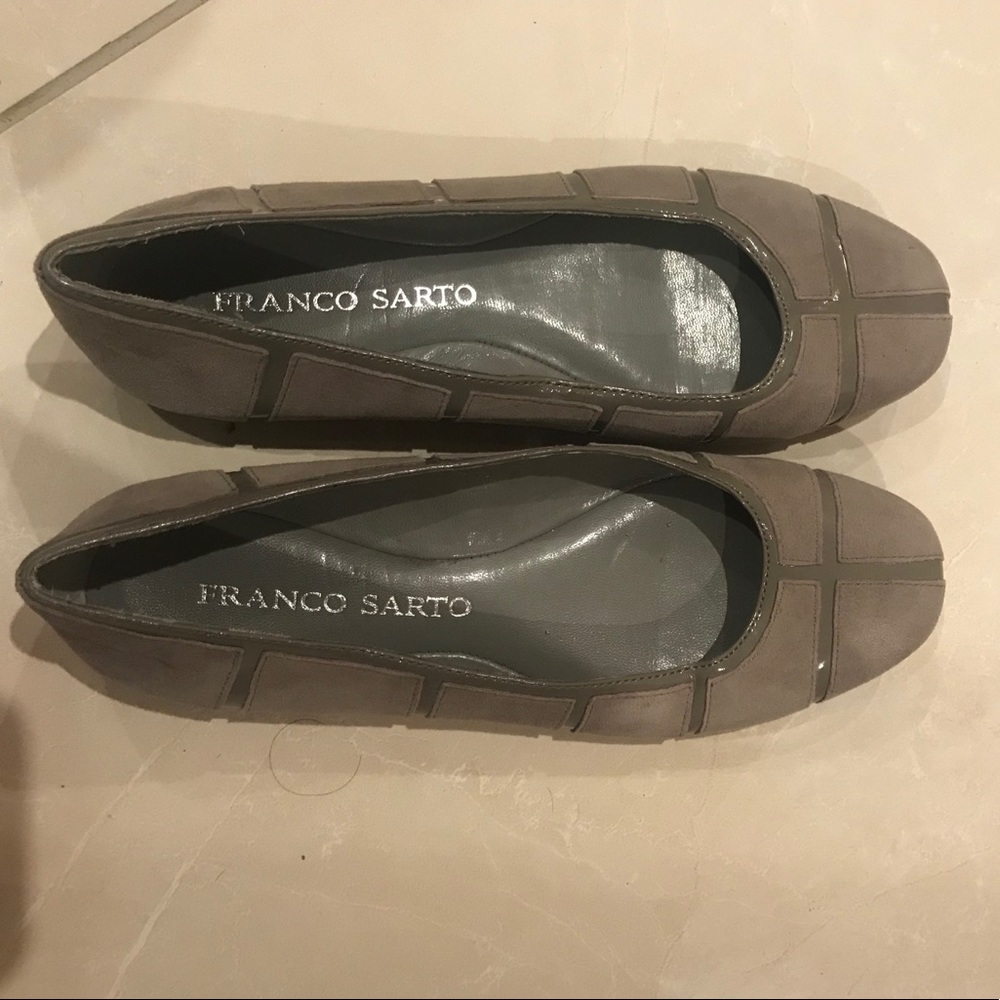 Franco Sarto grey flats